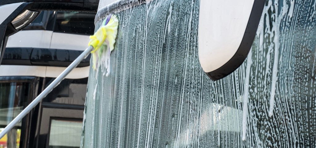 Bus Washing by Kaplan Transportation's Bus Concierge Service